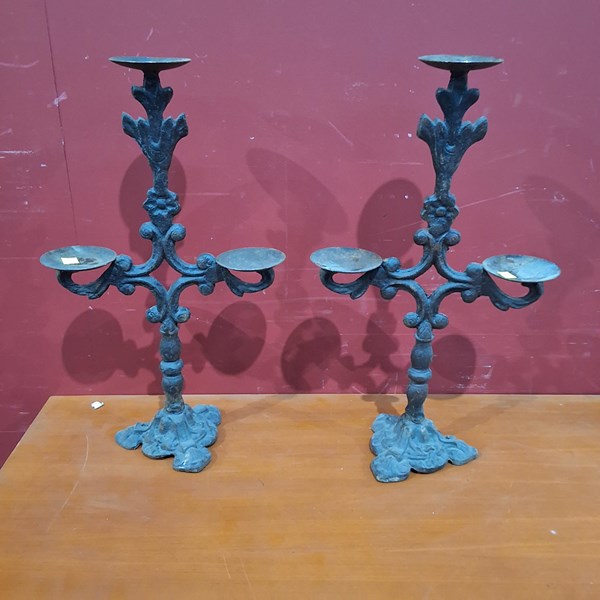 Lot 162 - CANDLE STANDS