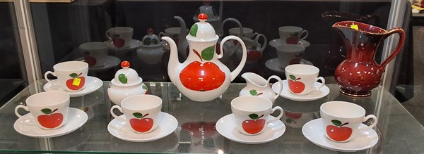 Lot 1276 - PORCELAIN COFFEE SET