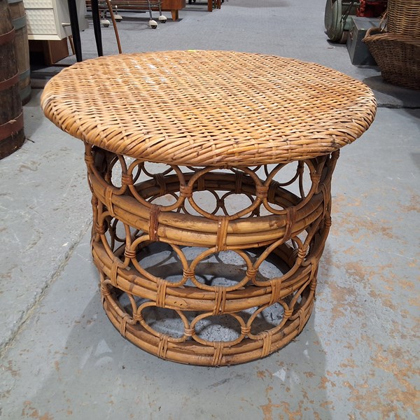 Lot 453 - CANE WORK TABLE