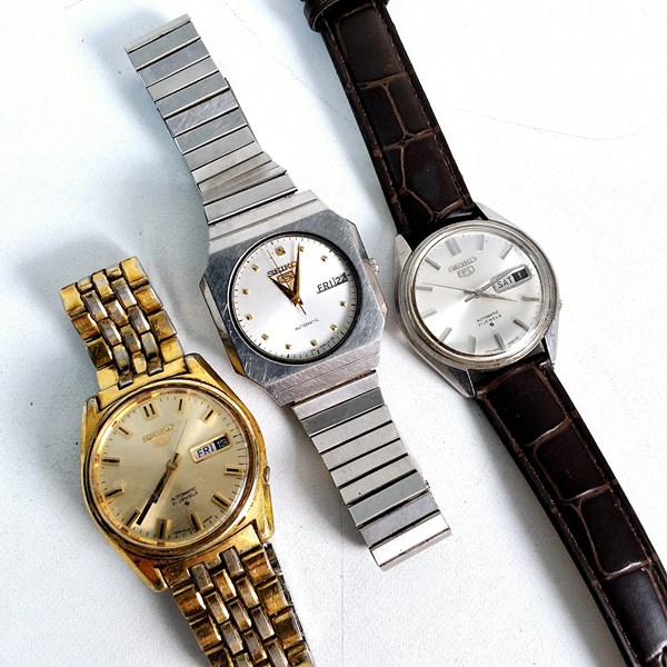 Lot 1075 - SEIKO WRISTWATCHES