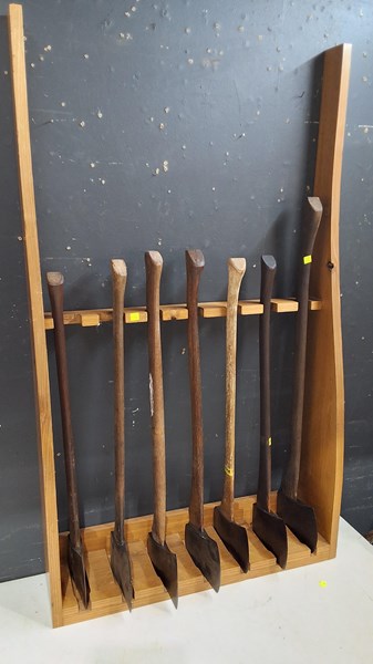 Lot 300 - AXE STAND AND AXES