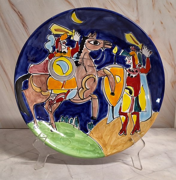 Lot 1352 - ITALIAN POTTERY CHARGER