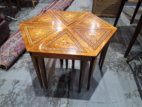 Lot 194 - MUSIC BOX TABLES