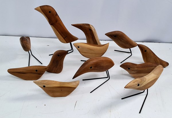 Lot 1269 - TEAK BIRDS