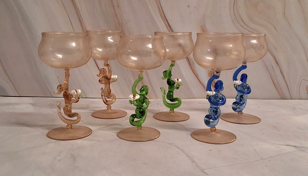 Lot 1275 - VINTAGE STEMWARE