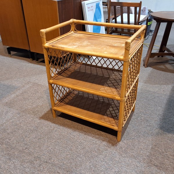 Lot 140 - CANE SHELVING