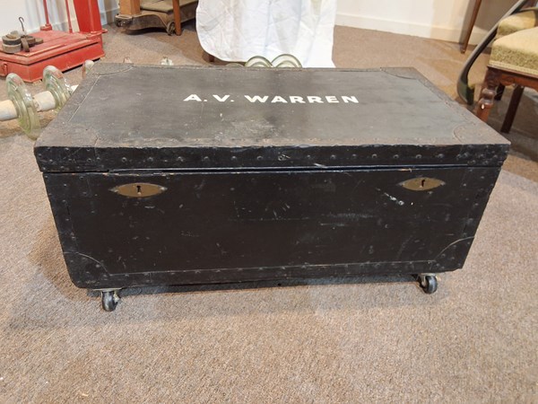 Lot 466 - TRUNK ON CASTERS