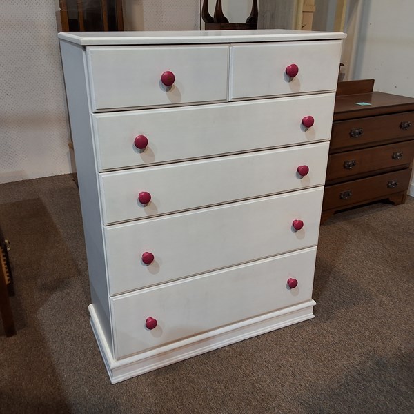 Lot 384 - TALL BOY CHEST