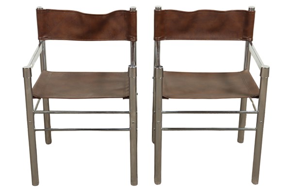 Lot 106 - PAIR OF DIRECTORS CHAIRS