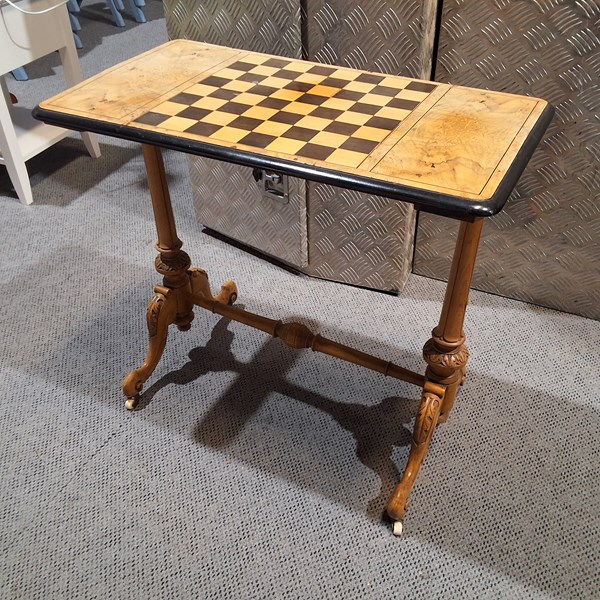Lot 449 - CHESS TABLE