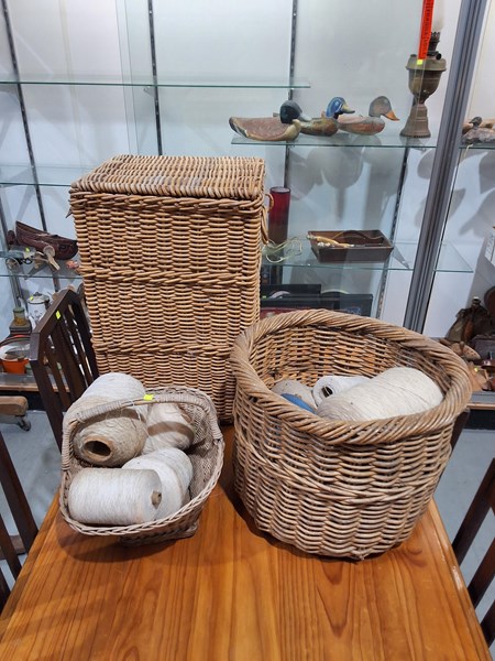 Lot 503 - CANE BASKETS
