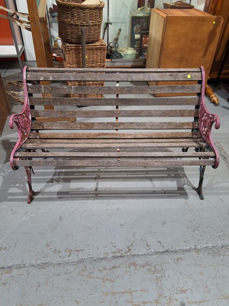 Lot 458 - OUTDOOR BENCH