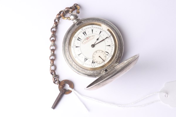Lot 1027 - SILVER FOB WATCH