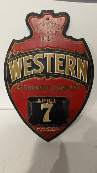 Lot 95 - ADVERTISING CALENDAR SIGN