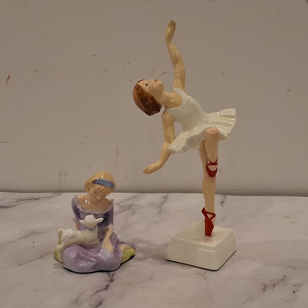 Lot 1380 - BONE CHINA FIGURES