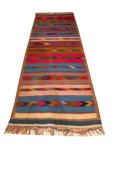 Lot 221 - KERMANSHAH KILIM RUG