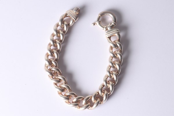 Lot 1045 - SILVER BRACELET