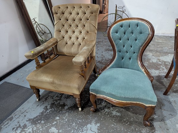 Lot 332 - PARLOUR CHAIRS