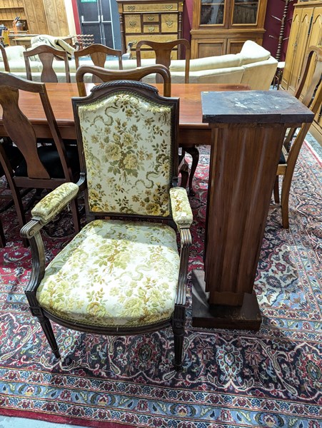 Lot 23 - CHAIR AND PEDESTAL