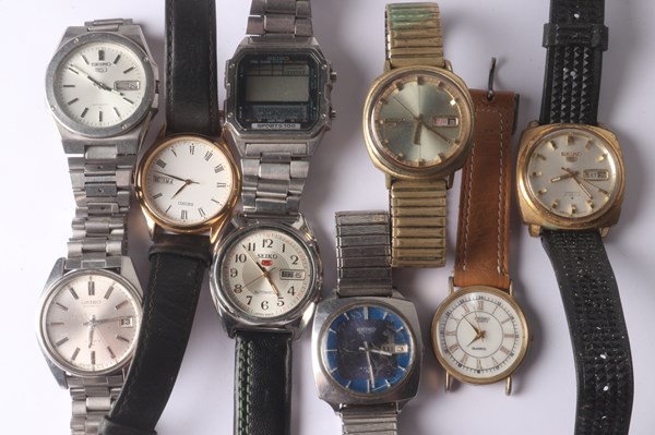 Lot 1056 - SEIKO WRISTWATCHES