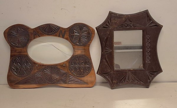 Lot 1441 - FRAME AND MIRROR