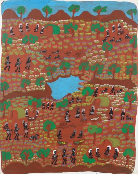 Lot 14 - LUCKY MORTON KNGWARREYE (Australia, Aboriginal, c.1952- )