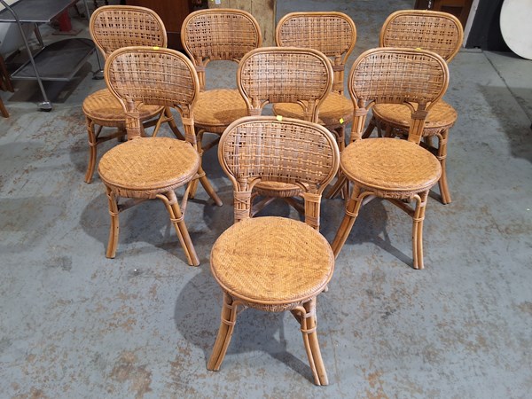 Lot 97 - CANE DINING CHAIRS