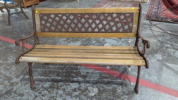 Lot 437 - OUTDOOR BENCH