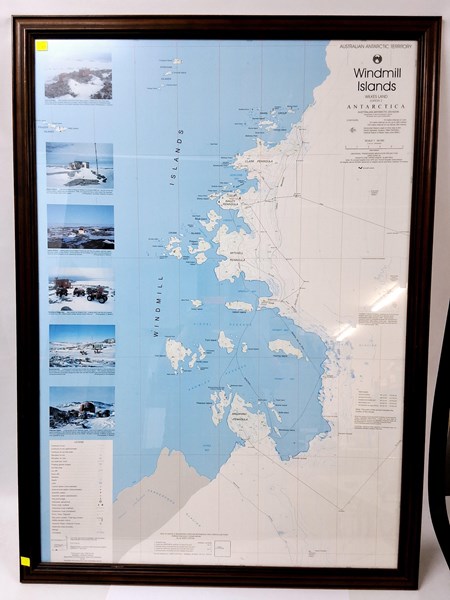 Lot 1504 - FRAMED MAP OF ANTARCTICA