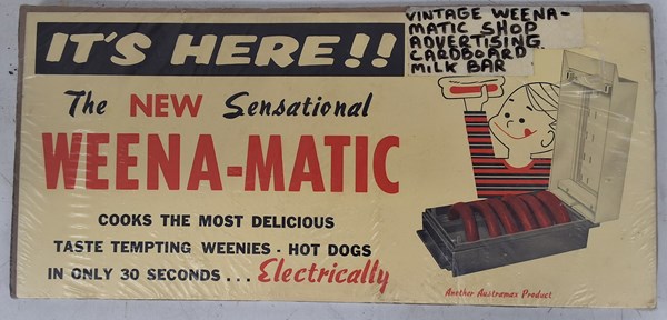 Lot 1211 - WEENA-MATIC SIGN