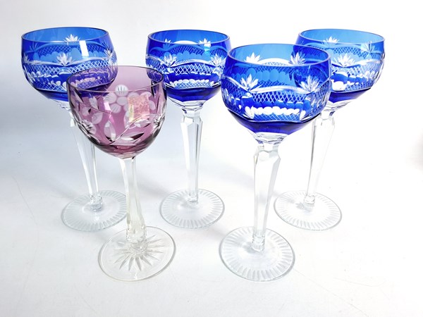 Lot 1173 - CRYSTAL WINE GLASSES