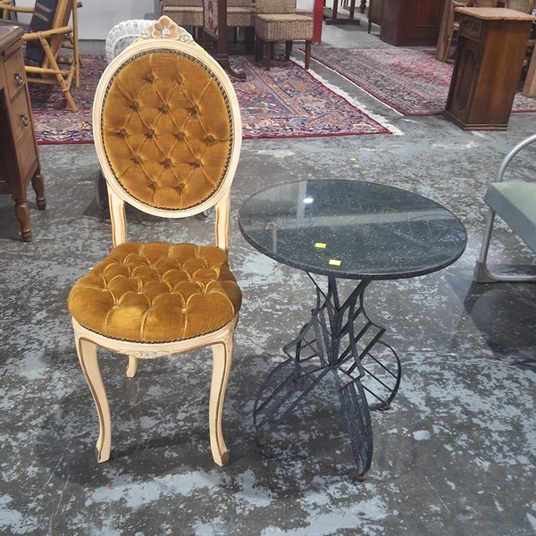 Lot 248 - TABLE AND CHAIR