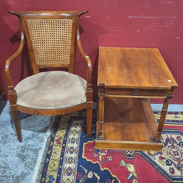 Lot 151 - CHAIR AND TABLE