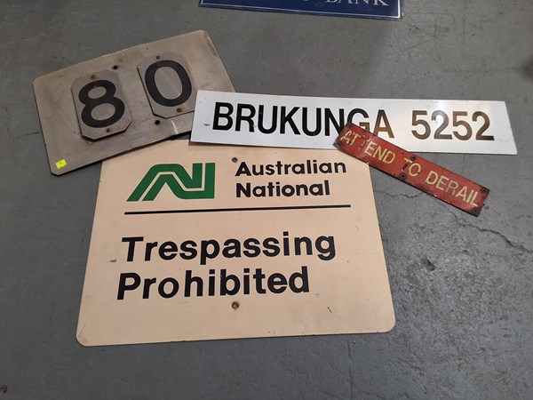 Lot 377 - RAILWAY SIGNS