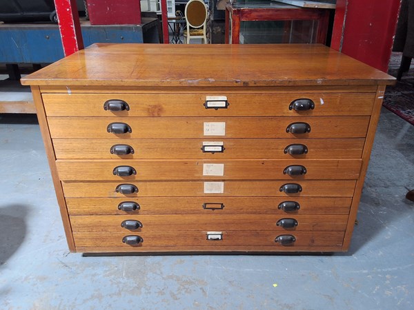 Lot 195 - PLAN DRAWERS