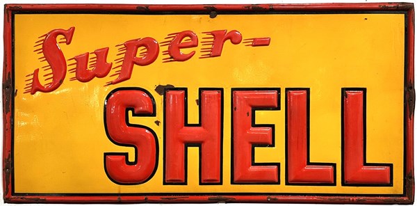 Lot 1 - SHELL ENAMEL SIGN