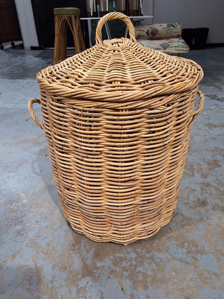 Lot 438 - CANE BASKET