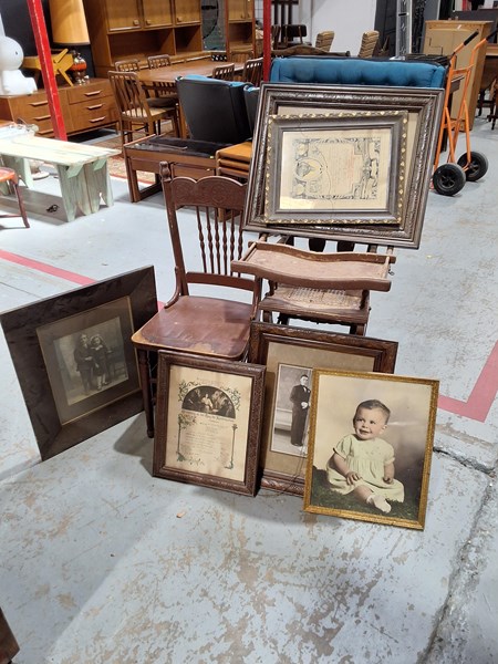 Lot 388 - CHAIRS & PICTURES