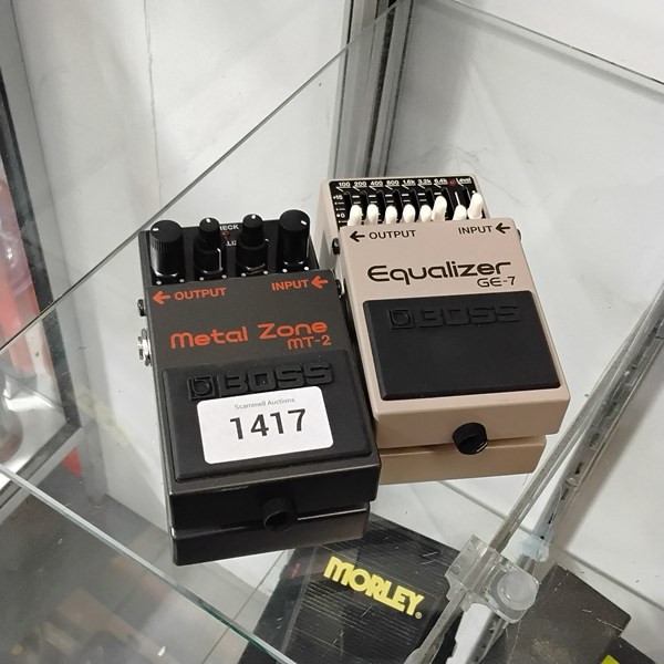 Lot 1417 - BOSS GUITAR PEDALS