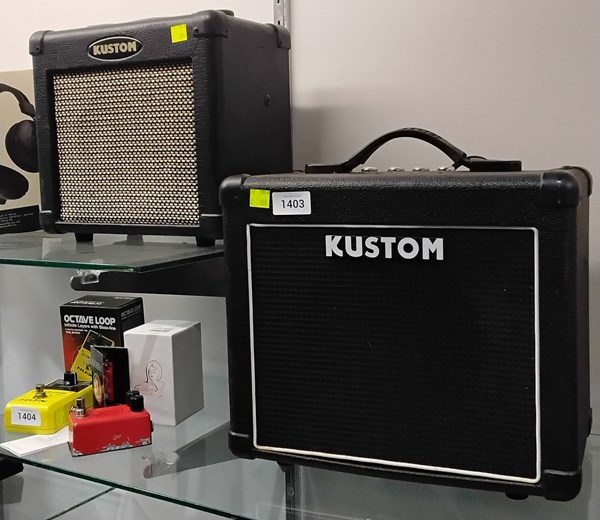 Lot 1403 - KUSTOM AMPLIFIERS