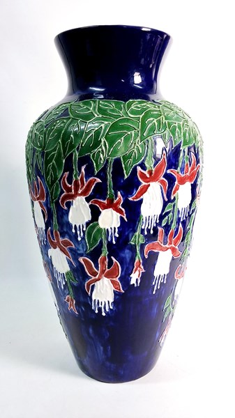 Lot 1369 - FLORAL DECORATED VASE