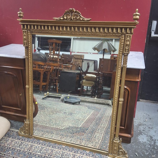 Lot 76 - OVER MANTEL MIRROR