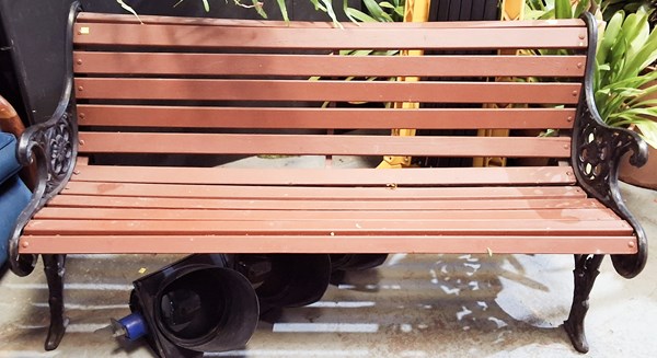 Lot 509 - OUTDOOR BENCH