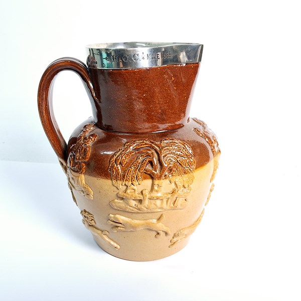 Lot 1129 - SALT GLAZED JUG