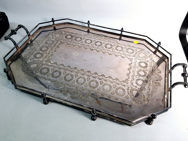 Lot 1148 - SILVERPLATE TRAY