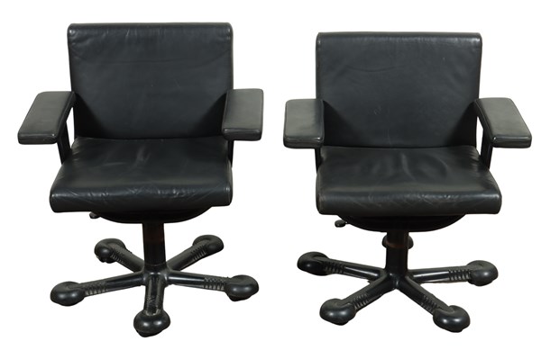 Lot 350 - PAIR OF MIX OFFICE CHAIRS