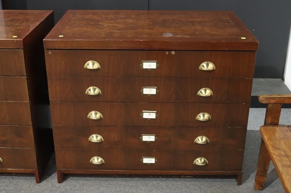 Lot 338 - PLAN DRAWERS