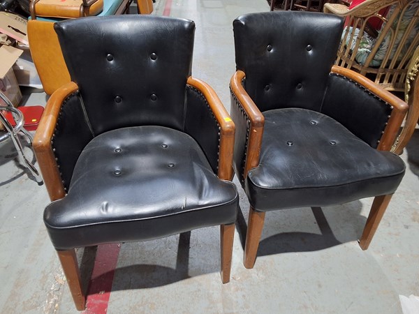 Lot 421 - LIBRARY CHAIRS