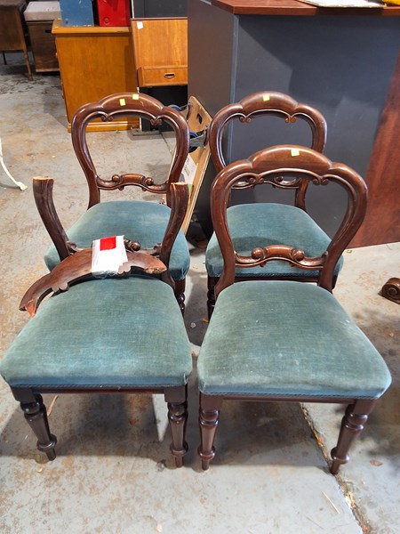 Lot 372 - DINING CHAIRS