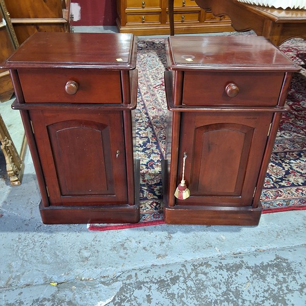 Lot 38 - PAIR OF BEDSIDES